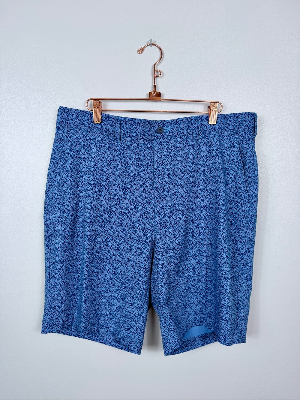 Jack Nicklaus men's blue small camo print golf shorts size 36